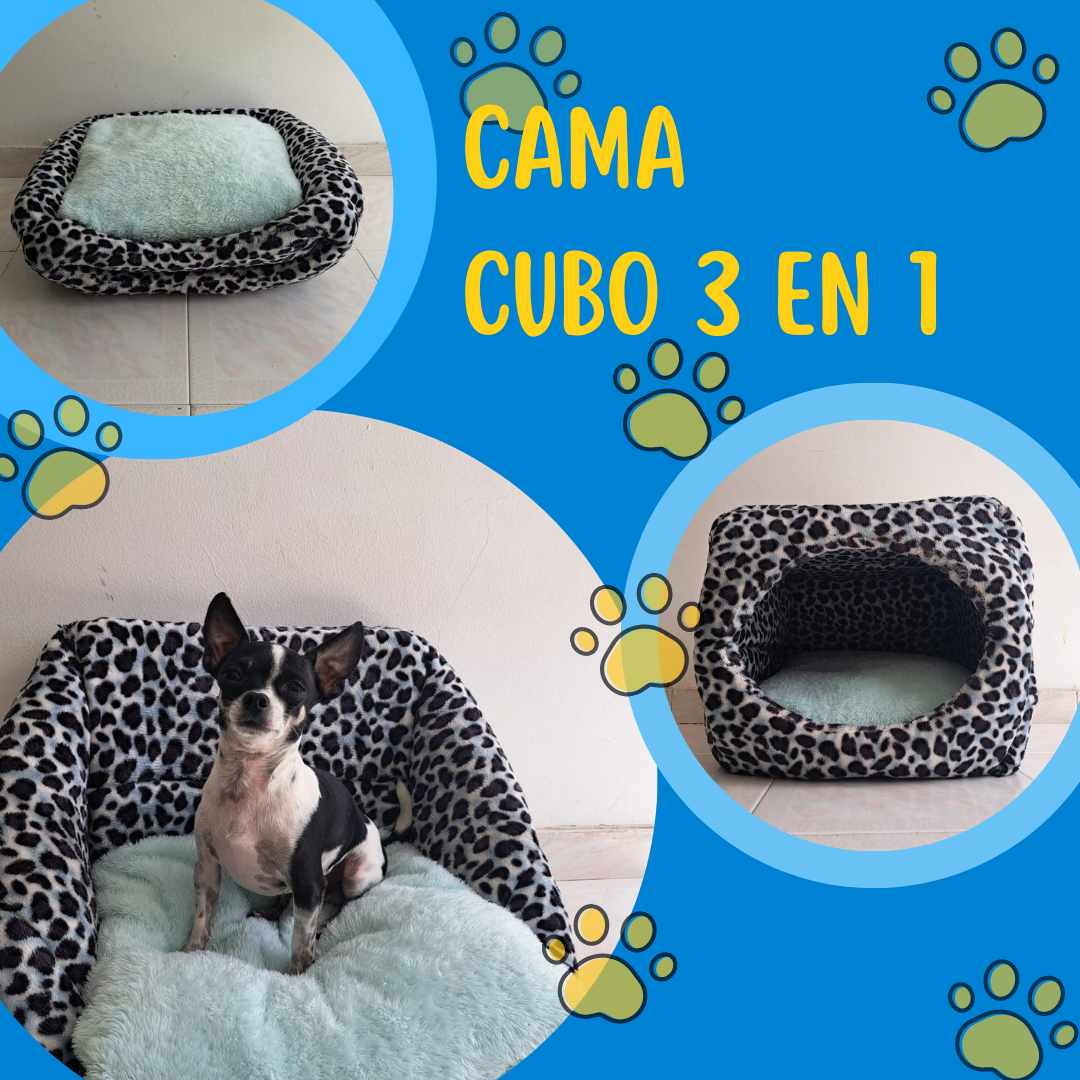 Cama Cubo 3 en 1 Anti-estres
